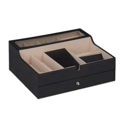 Schmuckkästchen In Schwarz - (B)34 X (H)13 X (T)31 Cm