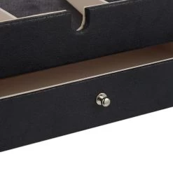 Schmuckkästchen In Schwarz - (B)34 X (H)13 X (T)31 Cm -Relaxdays relaxdays schmuckkastchen in schwarz b 34 x h 13 x t 31 cm 5