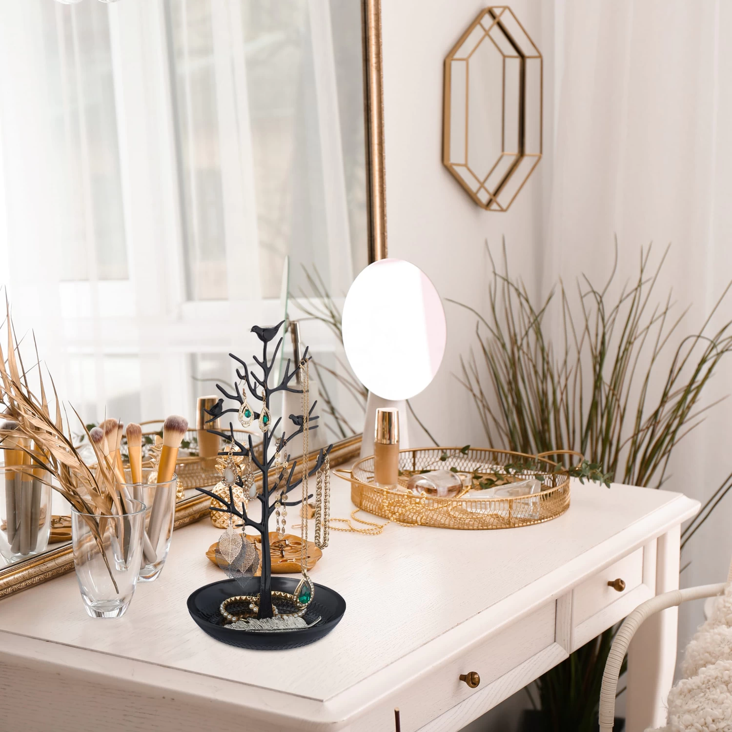 Schmuckständer "Baum" In Schwarz 2 Schmuckständer "Baum" In Schwarz – Bild 2