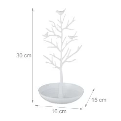 Schmuckständer "Baum" In Weiß -Relaxdays relaxdays schmuckstander baum in weiss 3