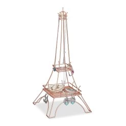 Schmuckständer "Eiffelturm" In Roségold - (H)47 Cm -Relaxdays relaxdays schmuckstander eiffelturm in rosegold h 47 cm 7