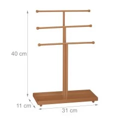 Schmuckständer In Bronze - (B)31 X (H)40 X (T)11 Cm 11 Schmuckständer In Bronze - (B)31 X (H)40 X (T)11 Cm -Relaxdays relaxdays schmuckstander in bronze b 31 x h 40 x t 11 cm 3