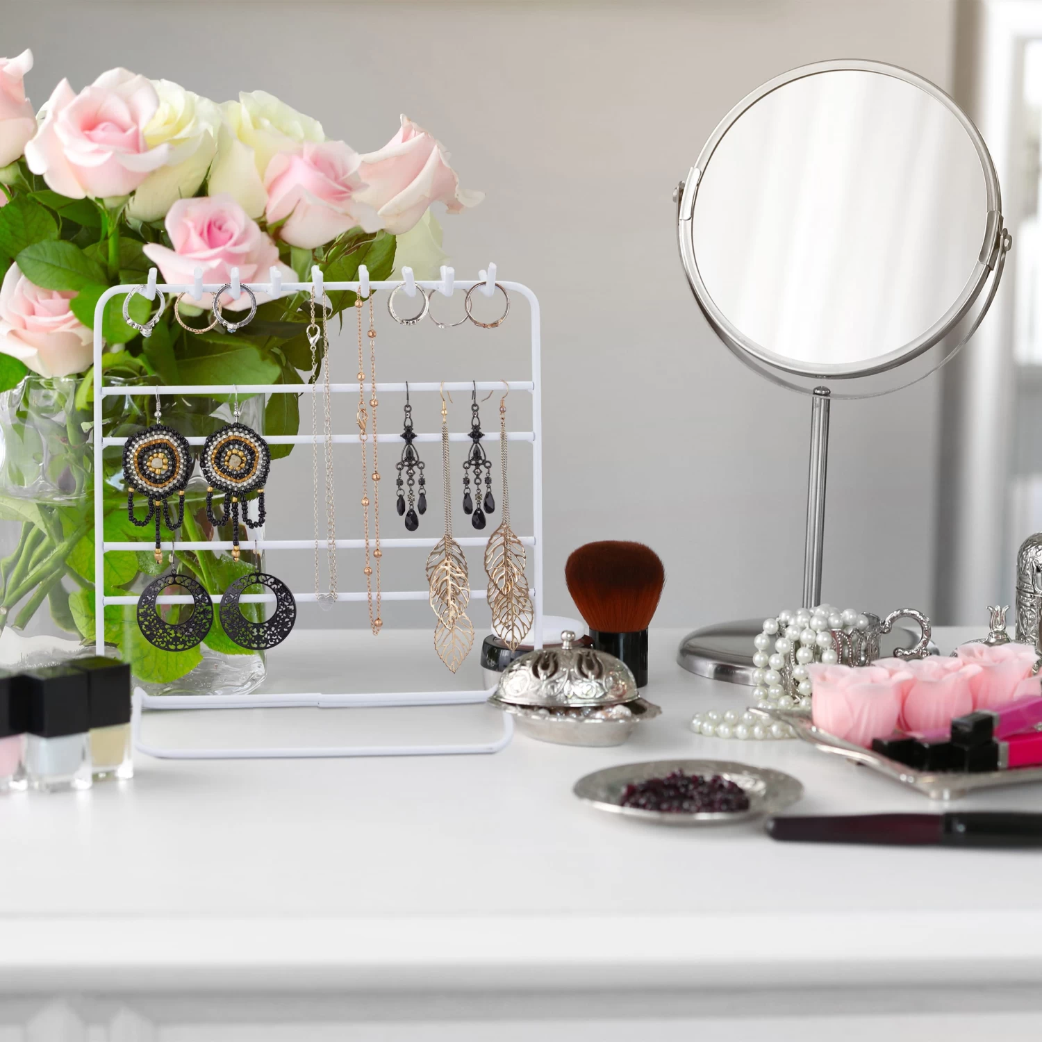 Schmuckständer In Schwarz - (B)20x (H)21 X (T)10 Cm 5 Schmuckständer In Schwarz - (B)20x (H)21 X (T)10 Cm – Bild 5