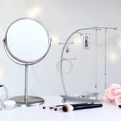 Schmuckständer In Silber - (B)34 X (H)29 X (T)15,5 Cm -Relaxdays relaxdays schmuckstander in silber b 34 x h 29 x t 15 5 cm 4