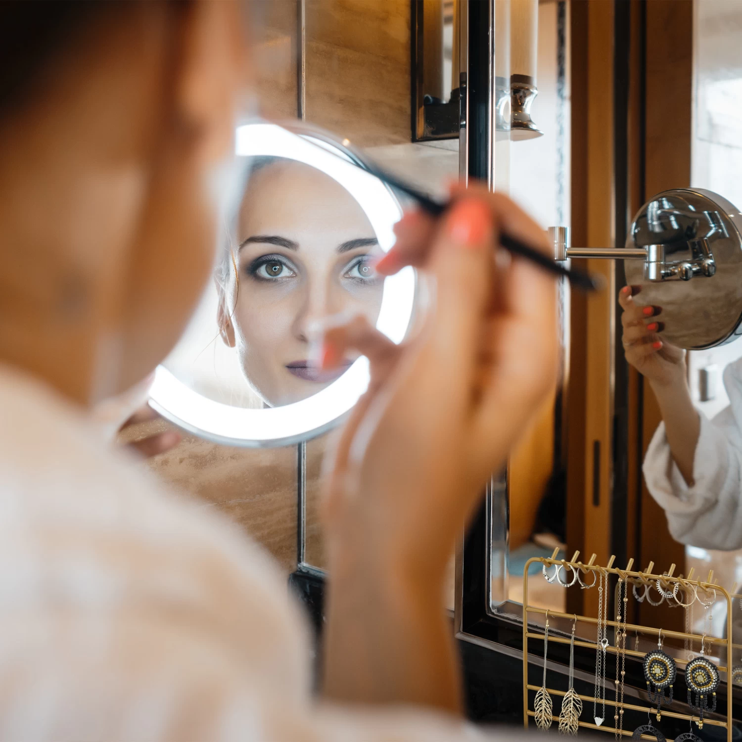 Schmuckständer In Weiß - (B)20x (H)21 X (T)10 Cm 3 Schmuckständer In Weiß - (B)20x (H)21 X (T)10 Cm – Bild 3