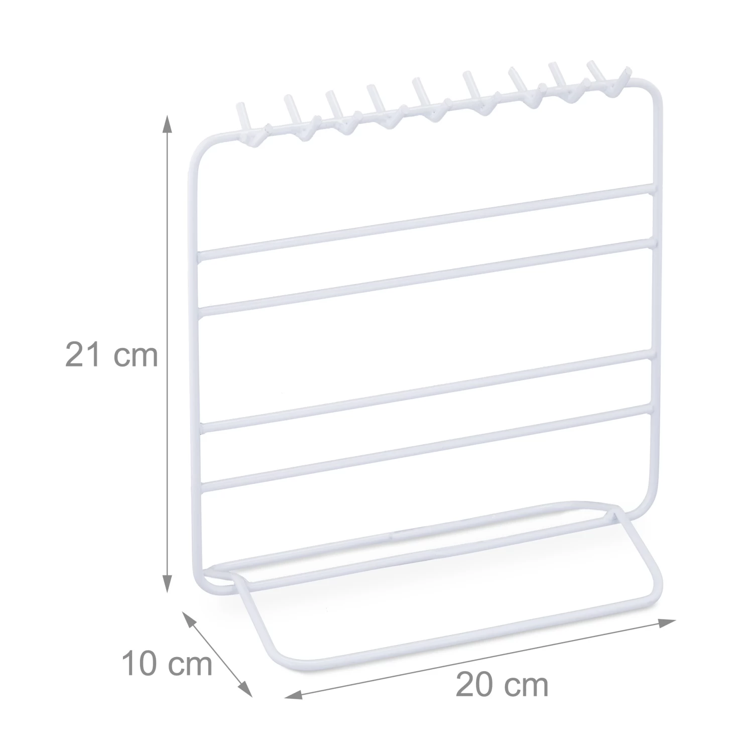Schmuckständer In Weiß - (B)20x (H)21 X (T)10 Cm 4 Schmuckständer In Weiß - (B)20x (H)21 X (T)10 Cm – Bild 4