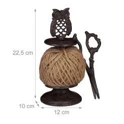 Schnurhalter Eule In Dunkelbraun -Relaxdays relaxdays schnurhalter eule in dunkelbraun 3