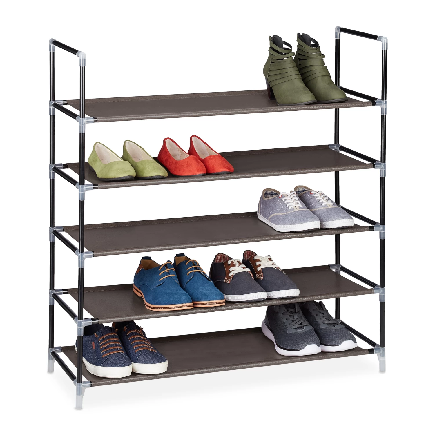 Schuhregal In Braun - (B)87 X (H)90,5 X (T)29,5 Cm 8 Schuhregal In Braun - (B)87 X (H)90,5 X (T)29,5 Cm – Bild 8