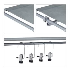 Schuhregal In Grau - (B)60 X (H)101 Cm X (T)30 Cm -Relaxdays relaxdays schuhregal in grau b 60 x h 101 cm x t 30 cm 5