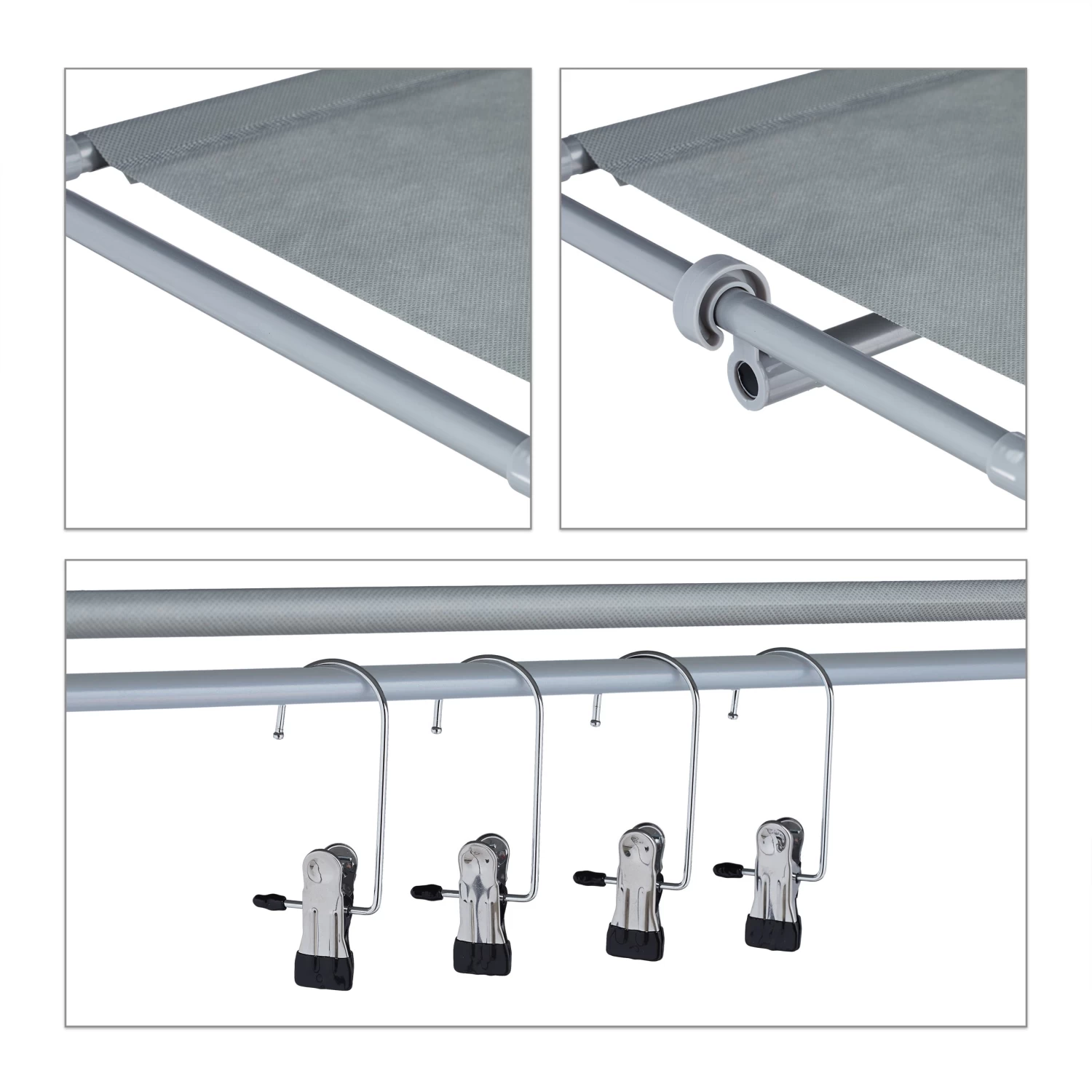 Schuhregal In Grau - (B)99 X (H)153 X (T)30 Cm 6 Schuhregal In Grau - (B)99 X (H)153 X (T)30 Cm – Bild 6