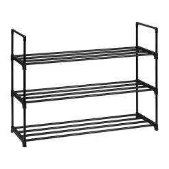 Schuhregal In Schwarz - (B)90,5 X (H)67 X (T)30,5 Cm