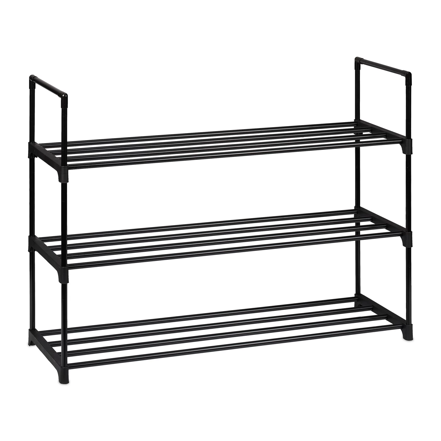 Schuhregal In Schwarz - (B)90,5 X (H)67 X (T)30,5 Cm 1 Schuhregal In Schwarz - (B)90,5 X (H)67 X (T)30,5 Cm