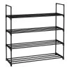 Schuhregal In Schwarz - (B)90,5 X (H)91,5 X (T)30,5 Cm