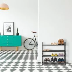 Schuhregal In Silber - (B)70 X (H)33,5 X (T)26 Cm -Relaxdays relaxdays schuhregal in silber b 70 x h 33 5 x t 26 cm 4