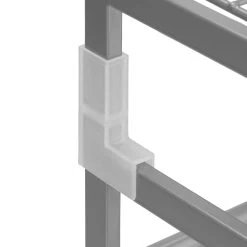 Schuhregal In Silber - (B)70 X (H)33,5 X (T)26 Cm -Relaxdays relaxdays schuhregal in silber b 70 x h 33 5 x t 26 cm 6