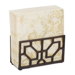 Serviettenhalter 33x33 Servietten In Braun -Relaxdays relaxdays serviettenhalter 33x33 servietten in braun 7