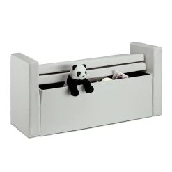 Sitzbank In Creme - (B)115 X (H)75 X (T)47 Cm -Relaxdays relaxdays sitzbank in creme b 115 x h 75 x t 47 cm 2