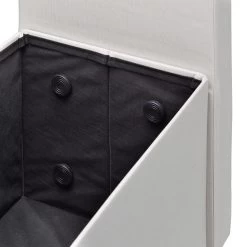 Sitzbank In Creme - (B)115 X (H)75 X (T)47 Cm -Relaxdays relaxdays sitzbank in creme b 115 x h 75 x t 47 cm 5