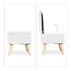 Sitzbank In Weiß - (B)79,5x (H)39,5 X (T)39,5 Cm 13 Sitzbank In Weiß - (B)79,5x (H)39,5 X (T)39,5 Cm -Relaxdays relaxdays sitzbank in weiss b 79 5x h 39 5 x t 39 5 cm 5