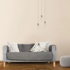 Sofaschoner 2 Sitzer In Grau -Relaxdays relaxdays sofaschoner 2 sitzer in grau 2