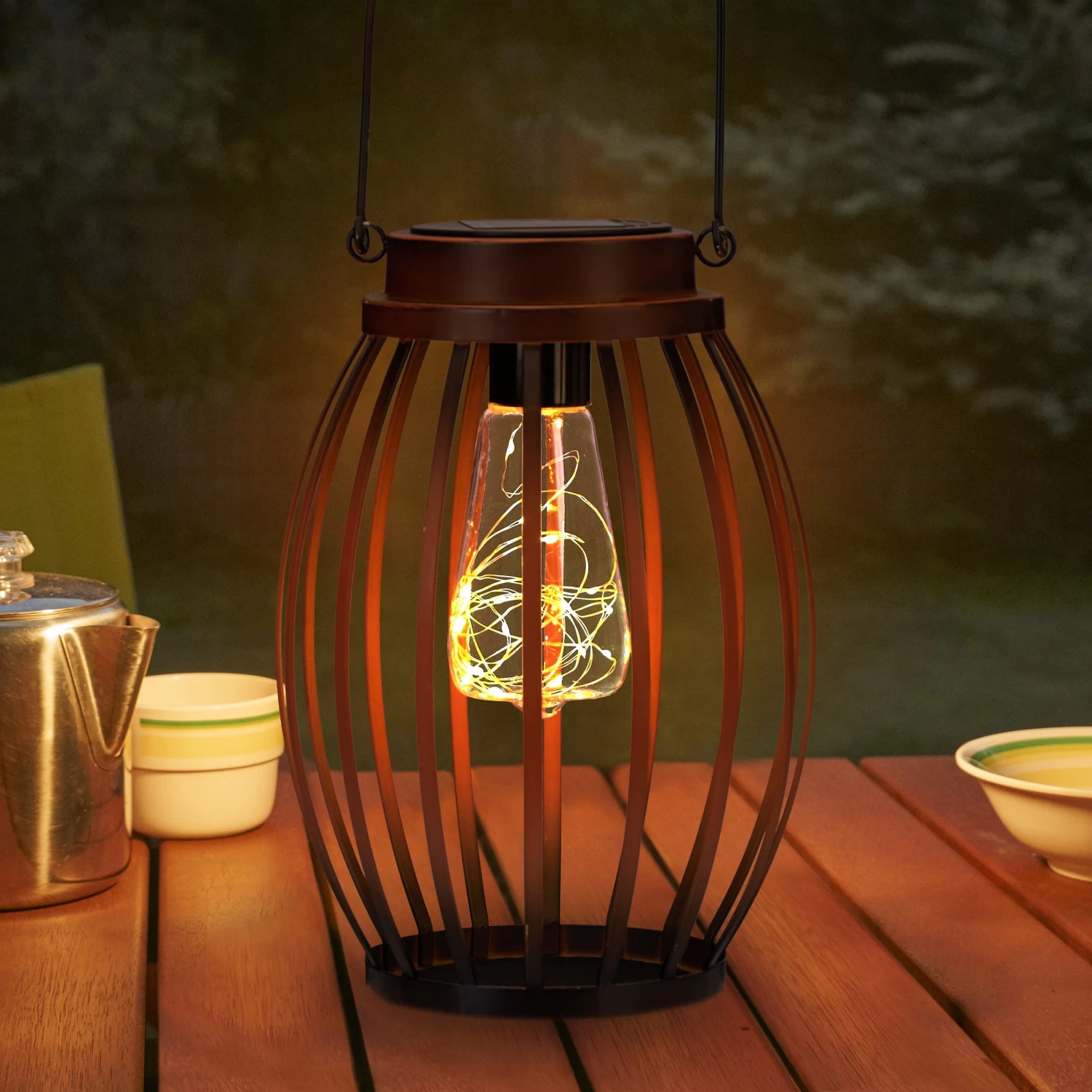 Solarlampe In Braun - (H)25,5 X Ø 18 Cm 5 Solarlampe In Braun - (H)25,5 X Ø 18 Cm – Bild 5