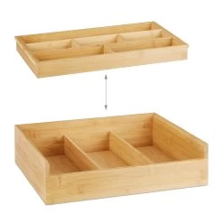 Sortierkasten Mit 9 Fächern In Natur - (B)37 X (H)9,5 X (T)31,5 Cm -Relaxdays relaxdays sortierkasten mit 9 fachern in natur b 37 x h 9 5 x t 31 5 cm 5