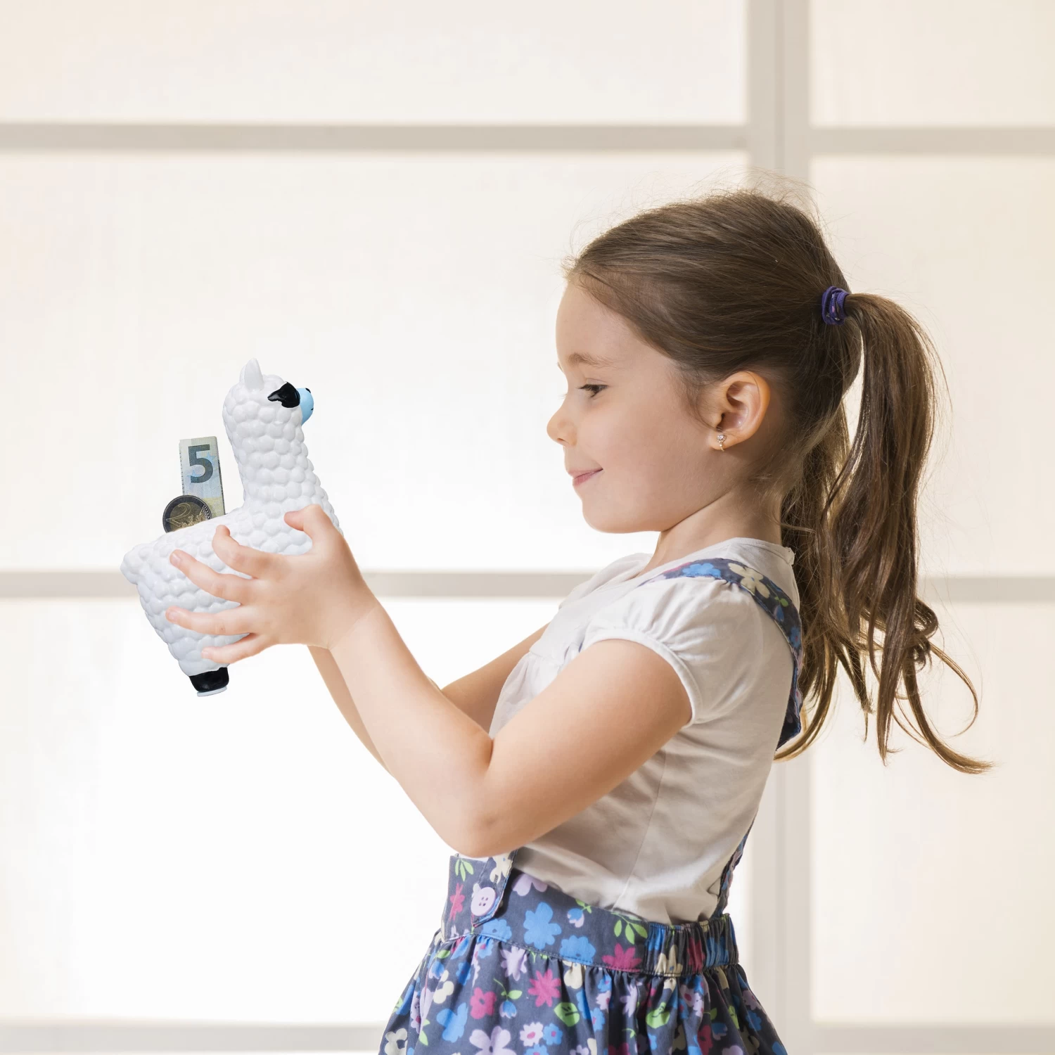 Spardose Lama In Weiß - (B)11x (H)15,5 X (T)6 Cm 2 Spardose Lama In Weiß - (B)11x (H)15,5 X (T)6 Cm – Bild 2