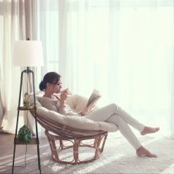 Stehlampe In Beige/ Schwarz - (H)153 X Ø 35 Cm -Relaxdays relaxdays stehlampe in beige schwarz h 153 x o 35 cm 2