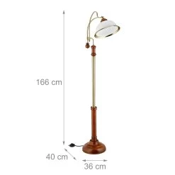 Stehlampe In Gold/Braun - (B)40 X (H)166 X (T)36 Cm 11 Stehlampe In Gold/Braun - (B)40 X (H)166 X (T)36 Cm -Relaxdays relaxdays stehlampe in gold braun b 40 x h 166 x t 36 cm 3