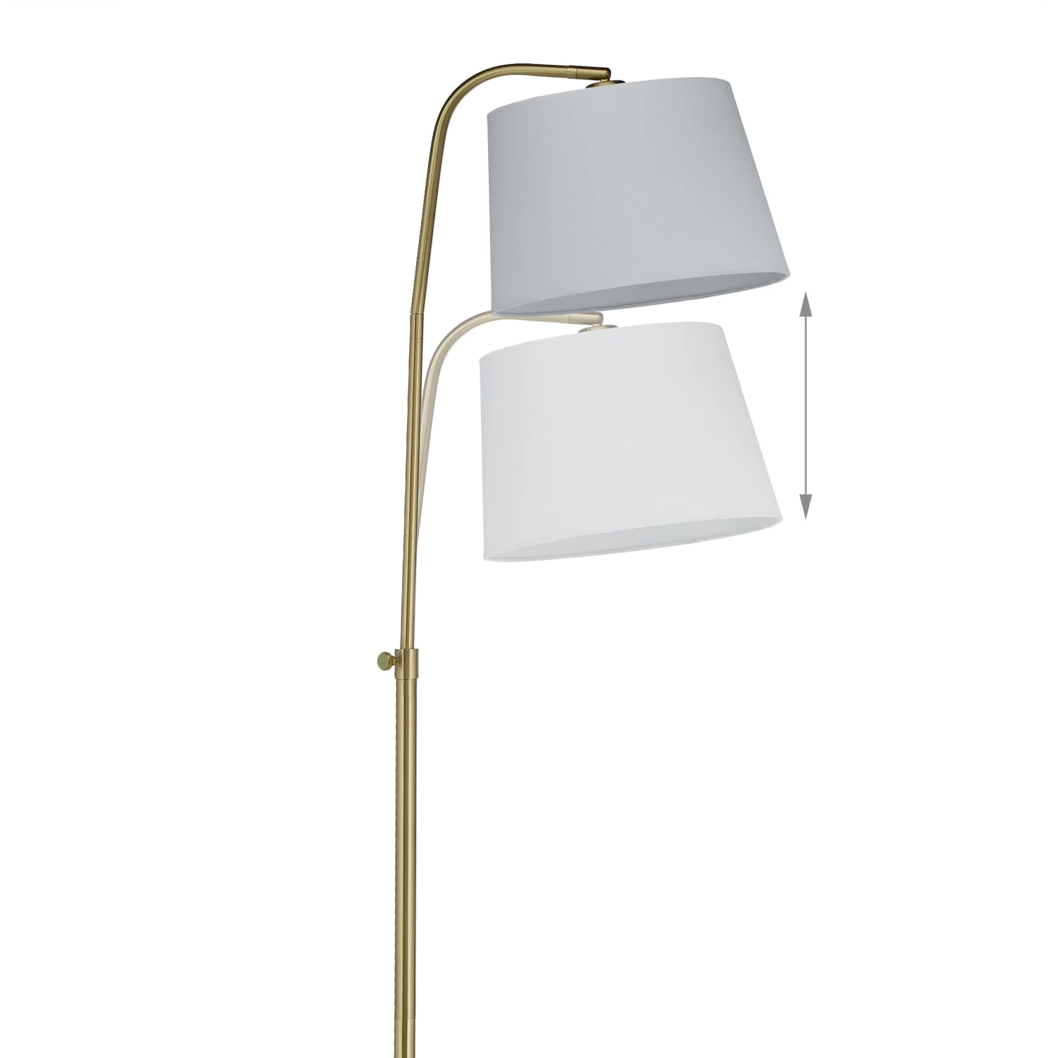 Stehlampe In Gold/ Weiß - (B)37 X (H)145 X (T)31 Cm 6 Stehlampe In Gold/ Weiß - (B)37 X (H)145 X (T)31 Cm – Bild 6