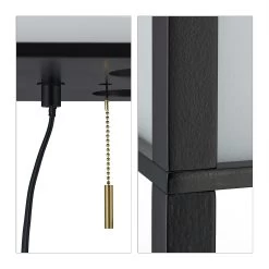 Stehlampe In Schwarz - (B)26 X (H)161 X (T)26 Cm -Relaxdays relaxdays stehlampe in schwarz b 26 x h 161 x t 26 cm 6