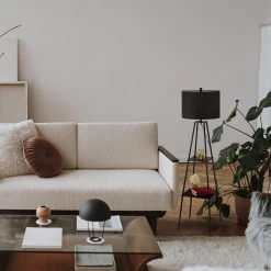 Stehlampe In Schwarz - (H)149 X Ø 40 Cm -Relaxdays relaxdays stehlampe in schwarz h 149 x o 40 cm 1