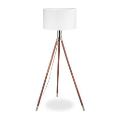 Stehleuchte In Weiß/Braun - (H)150 X Ø48 Cm -Relaxdays relaxdays stehleuchte in weiss braun h 150 x o48 cm 7