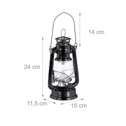 Sturmlaterne LED In Schwarz - (B)15 X (H)24 X (T)11,5 Cm 10 Sturmlaterne LED In Schwarz - (B)15 X (H)24 X (T)11,5 Cm -Relaxdays relaxdays sturmlaterne led in schwarz b 15 x h 24 x t 11 5 cm 3