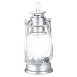 Sturmlaterne LED In Silber - (B)15 X (H)24 X (T)11,5 Cm