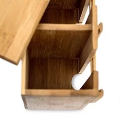 Teebeutelspender In Natur - (B)33,5 X (H)22 X (T)10 Cm -Relaxdays relaxdays teebeutelspender in natur b 33 5 x h 22 x t 10 cm 5