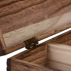 Teebox In Braun -Relaxdays relaxdays teebox in braun 5