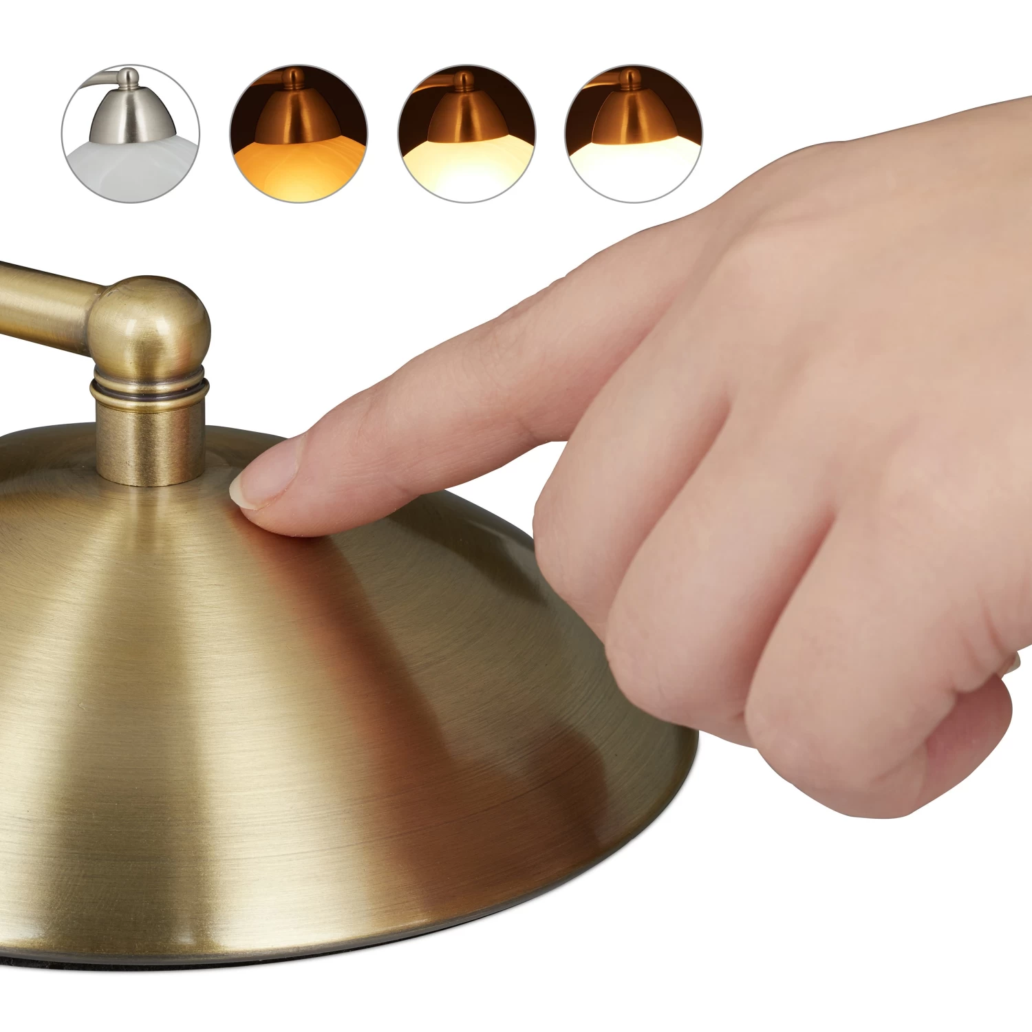 Tischlampe In Gold - (H)25 Cm 6 Tischlampe In Gold - (H)25 Cm – Bild 6