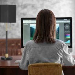 Tischlampe In Schwarz/Gold - (H)69 Cm -Relaxdays relaxdays tischlampe in schwarz gold h 69 cm 2