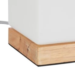 Tischlampe In Weiß - (B)12 X (H)15 X (T)12 Cm -Relaxdays relaxdays tischlampe in weiss b 12 x h 15 x t 12 cm 6