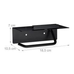 Toilettenpapierhalter In Schwarz - (B)18,5 X (H)7 X (T)10,5 Cm 11 Toilettenpapierhalter In Schwarz - (B)18,5 X (H)7 X (T)10,5 Cm -Relaxdays relaxdays toilettenpapierhalter in schwarz b 18 5 x h 7 x t 10 5 cm 3