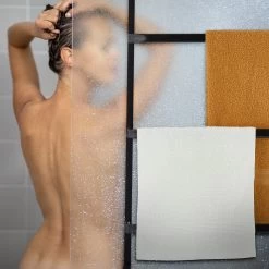 Tür-Handtuchhalter In Schwarz - (B)54,5 X (H)85 X (T)15 Cm -Relaxdays relaxdays tur handtuchhalter in schwarz b 54 5 x h 85 x t 15 cm 2