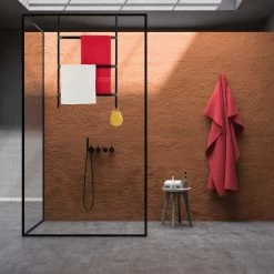 Tür-Handtuchhalter In Schwarz - (B)54,5 X (H)85 X (T)15 Cm -Relaxdays relaxdays tur handtuchhalter in schwarz b 54 5 x h 85 x t 15 cm 4