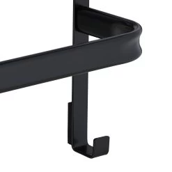 Tür-Handtuchhalter In Schwarz - (B)54,5 X (H)85 X (T)15 Cm -Relaxdays relaxdays tur handtuchhalter in schwarz b 54 5 x h 85 x t 15 cm 6