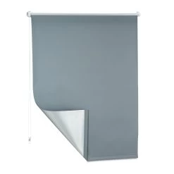 Verdunkelungsrollo In Grau - (B)90 X (H)165 Cm -Relaxdays relaxdays verdunkelungsrollo in grau b 90 x h 165 cm 2