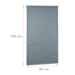 Verdunkelungsrollo In Grau - (B)90 X (H)165 Cm -Relaxdays relaxdays verdunkelungsrollo in grau b 90 x h 165 cm 3