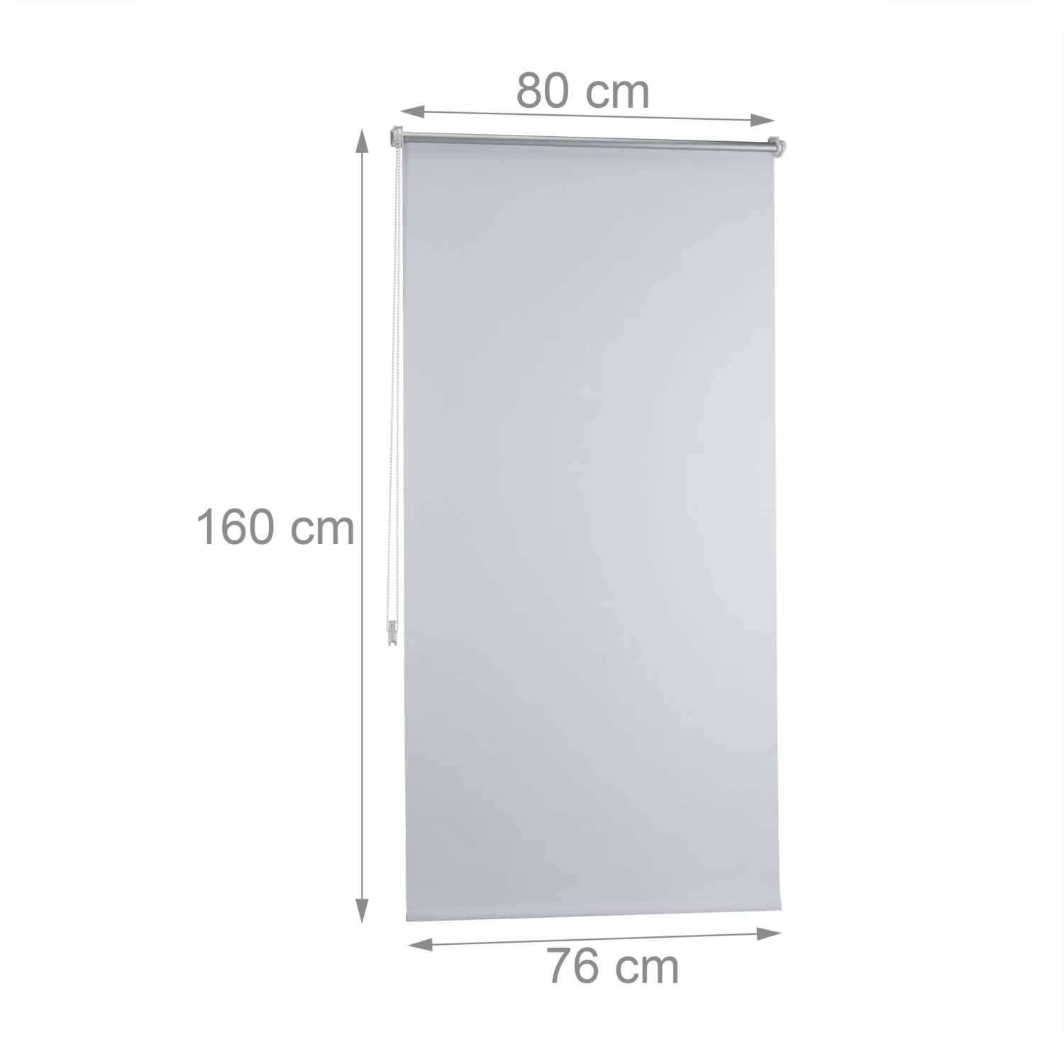 Verdunklungsrollo In Weiß - (B)80 X (H)160 Cm 4 Verdunklungsrollo In Weiß - (B)80 X (H)160 Cm – Bild 4
