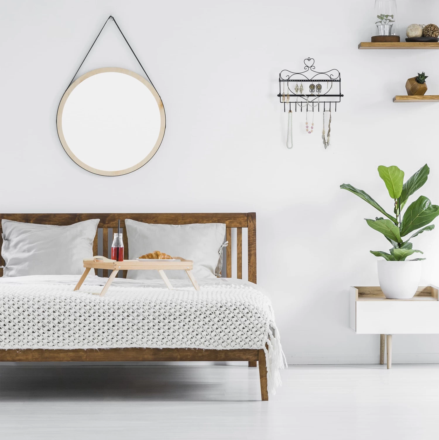 Wand Schmuckhalter In Bronze - (B)36,5x (H)30 X (T)3,5 Cm 5 Wand Schmuckhalter In Bronze - (B)36,5x (H)30 X (T)3,5 Cm – Bild 5