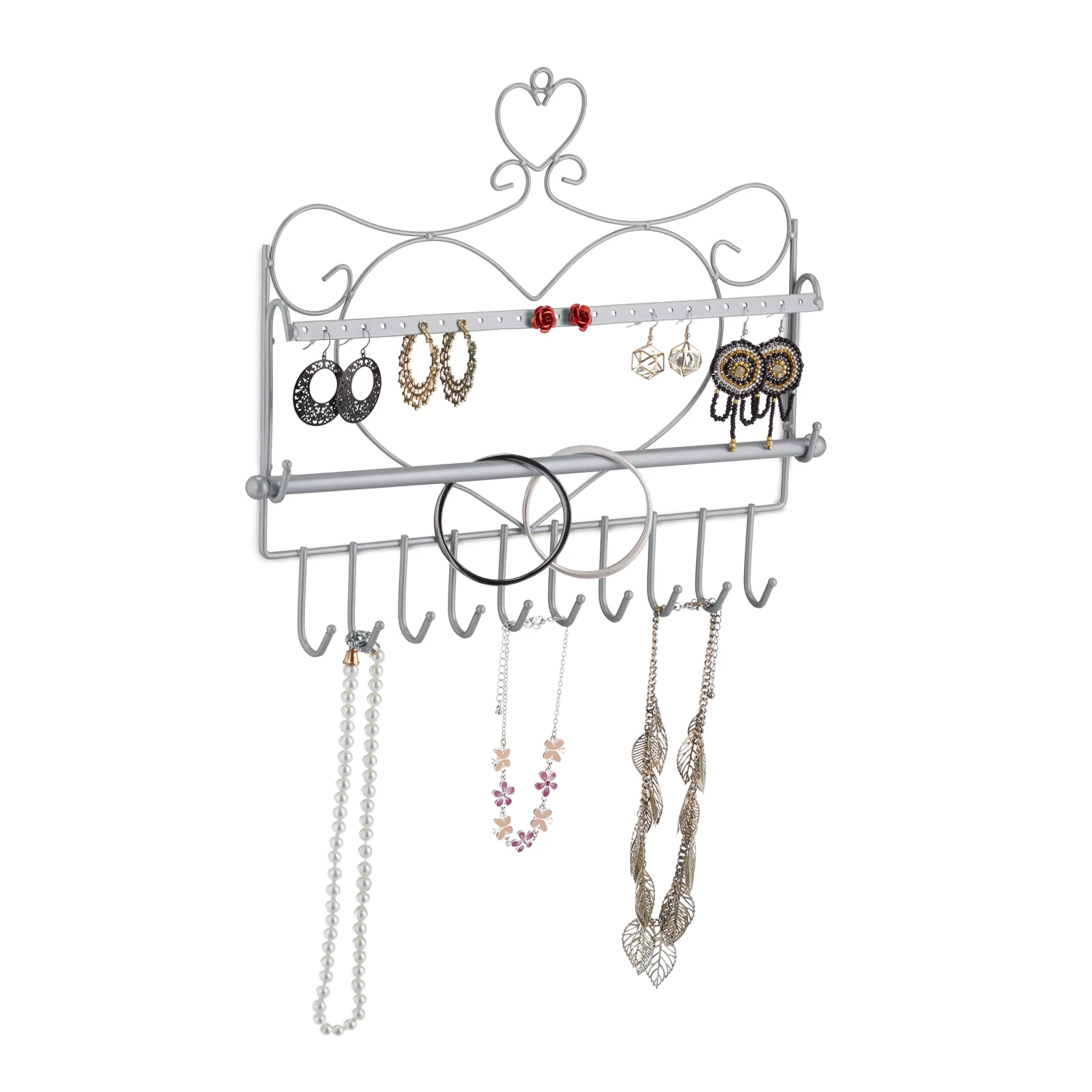 Wand Schmuckhalter In Silber - (B)36,5x (H)30 X (T)3,5 Cm 8 Wand Schmuckhalter In Silber - (B)36,5x (H)30 X (T)3,5 Cm – Bild 8