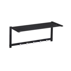 Wandgarderobe In Schwarz - (B)65 X (H)28 X (T)25 Cm